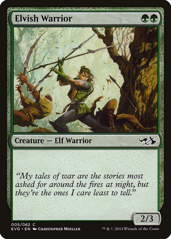 Elvish Warrior (Elves vs. Goblins) [Duel Decks Anthology] | Jomio and Rueliete's Cards and Comics