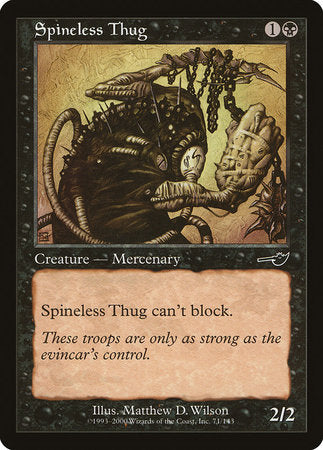 Spineless Thug [Nemesis] | Jomio and Rueliete's Cards and Comics