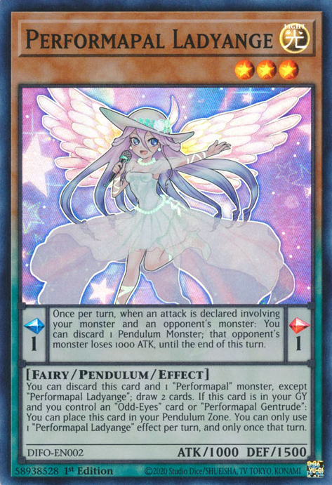 Performapal Ladyange [DIFO-EN002] Super Rare | Jomio and Rueliete's Cards and Comics
