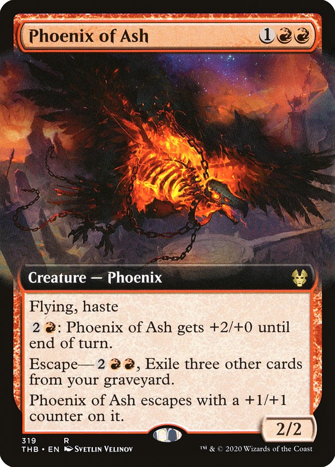 Phoenix of Ash (Extended Art) [Theros Beyond Death] | Jomio and Rueliete's Cards and Comics