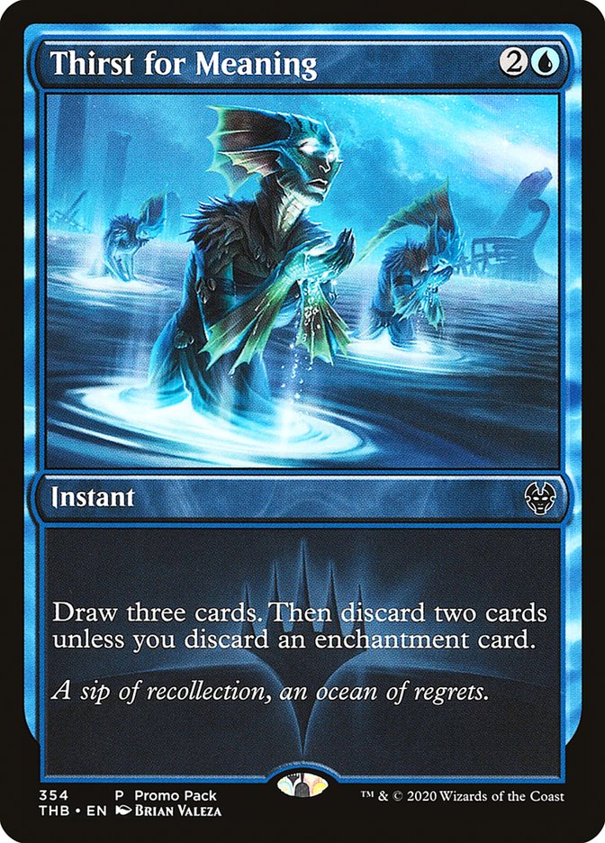 Thirst for Meaning (Promo Pack) [Theros Beyond Death Promos] | Jomio and Rueliete's Cards and Comics