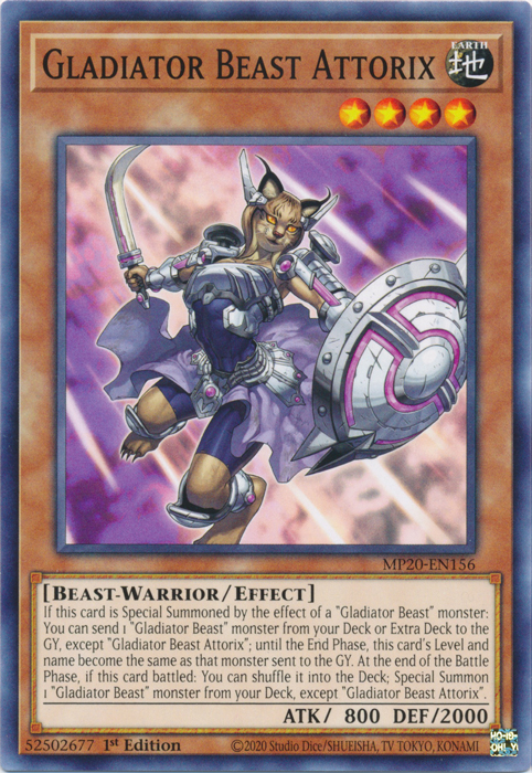 Gladiator Beast Attorix [MP20-EN156] Common | Jomio and Rueliete's Cards and Comics