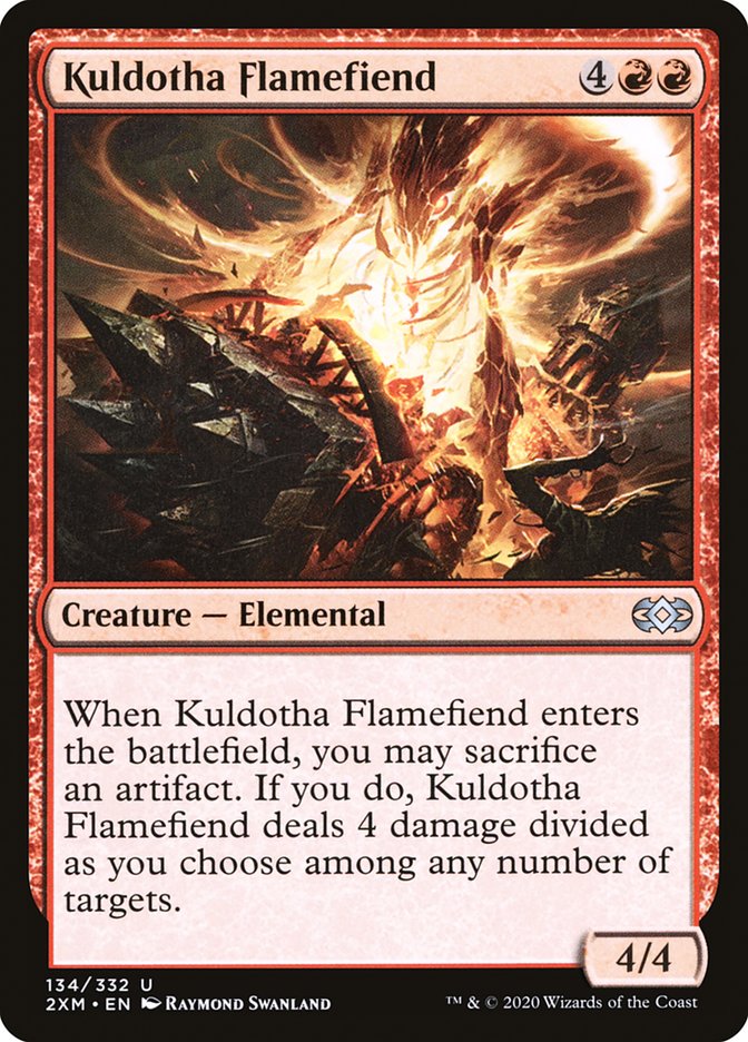 Kuldotha Flamefiend [Double Masters] | Jomio and Rueliete's Cards and Comics