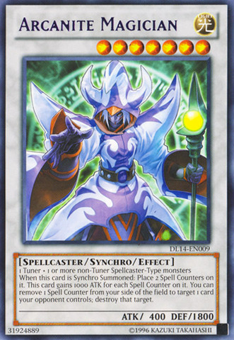 Arcanite Magician (Purple) [DL14-EN009] Rare | Jomio and Rueliete's Cards and Comics