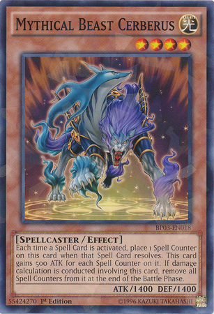 Mythical Beast Cerberus (Shatterfoil) [BP03-EN018] Common | Jomio and Rueliete's Cards and Comics