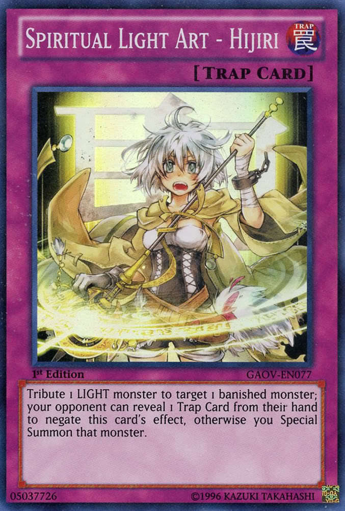 Spiritual Light Art - Hijiri [GAOV-EN077] Super Rare | Jomio and Rueliete's Cards and Comics