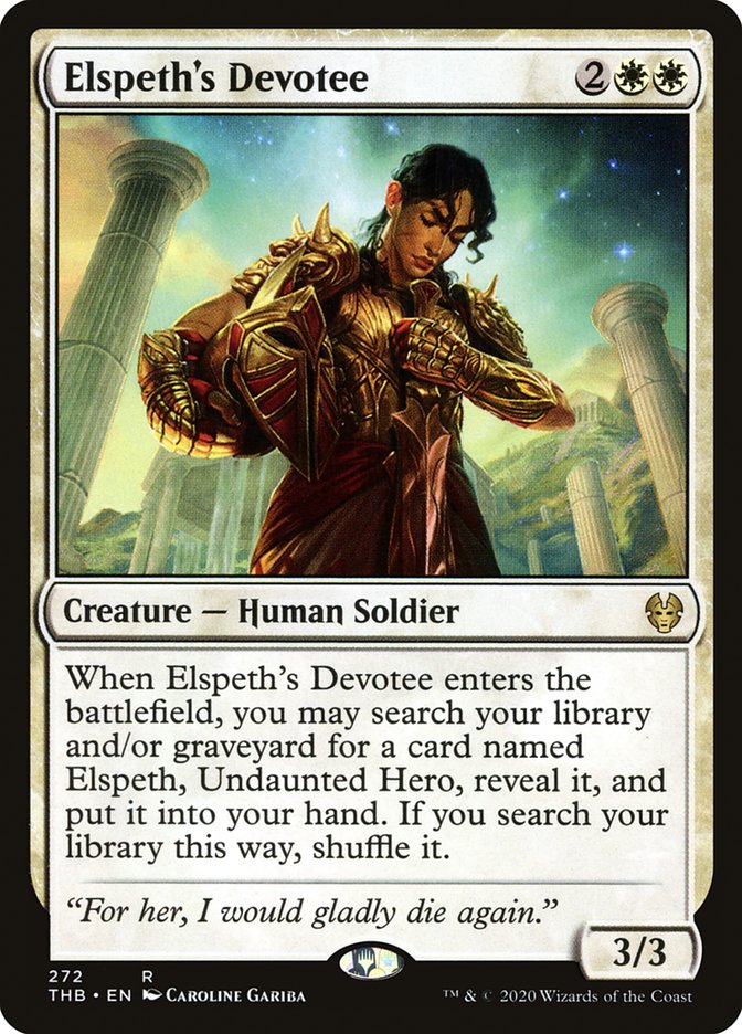 Elspeth's Devotee [Theros Beyond Death] | Jomio and Rueliete's Cards and Comics