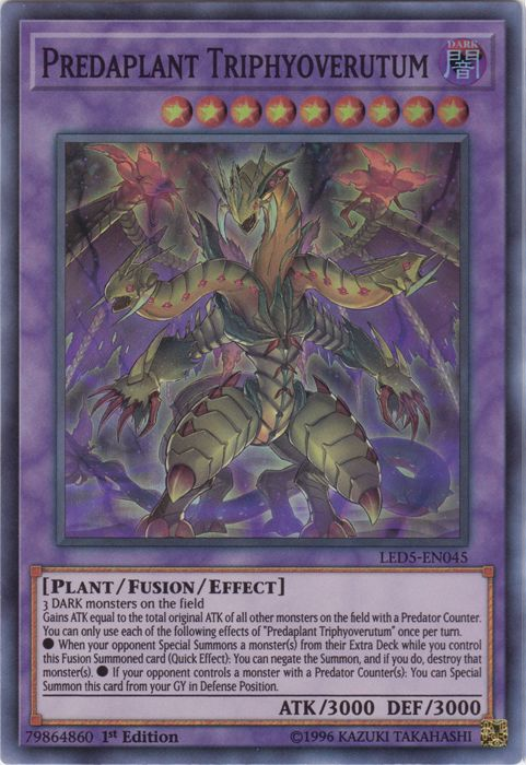 Predaplant Triphyoverutum [LED5-EN045] Super Rare | Jomio and Rueliete's Cards and Comics
