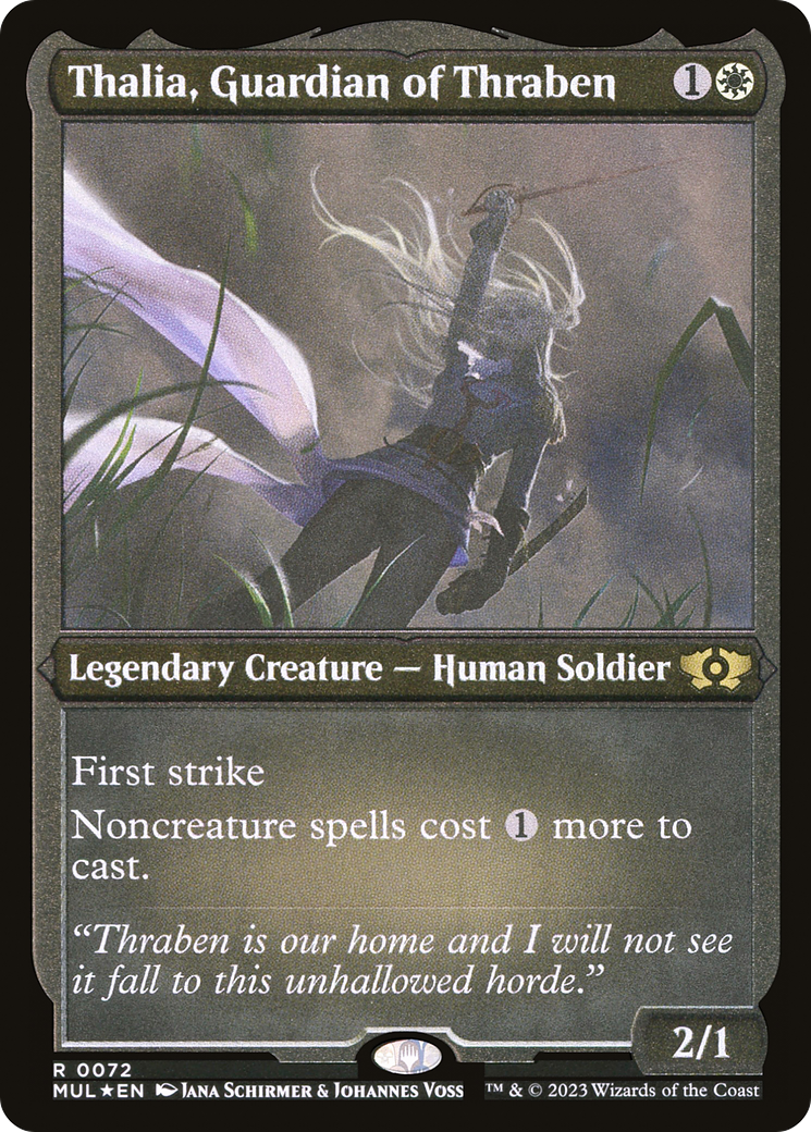 Thalia, Guardian of Thraben (Foil Etched) [Multiverse Legends] | Jomio and Rueliete's Cards and Comics