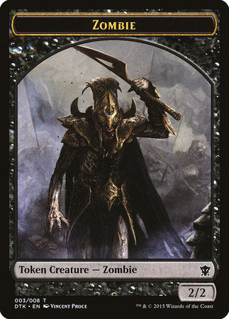 Zombie Token [Dragons of Tarkir Tokens] | Jomio and Rueliete's Cards and Comics