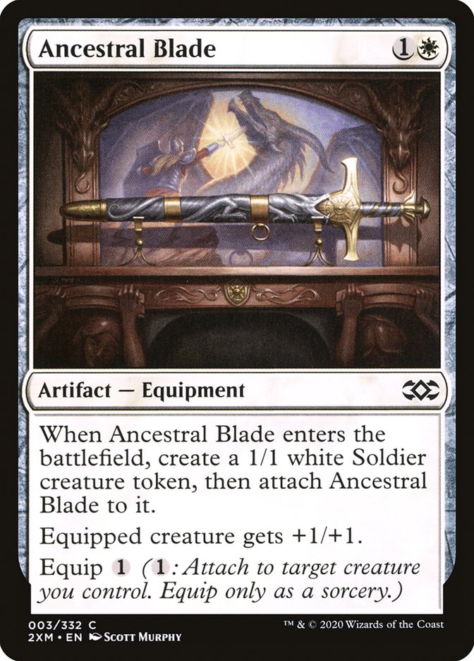 Ancestral Blade [Double Masters] | Jomio and Rueliete's Cards and Comics