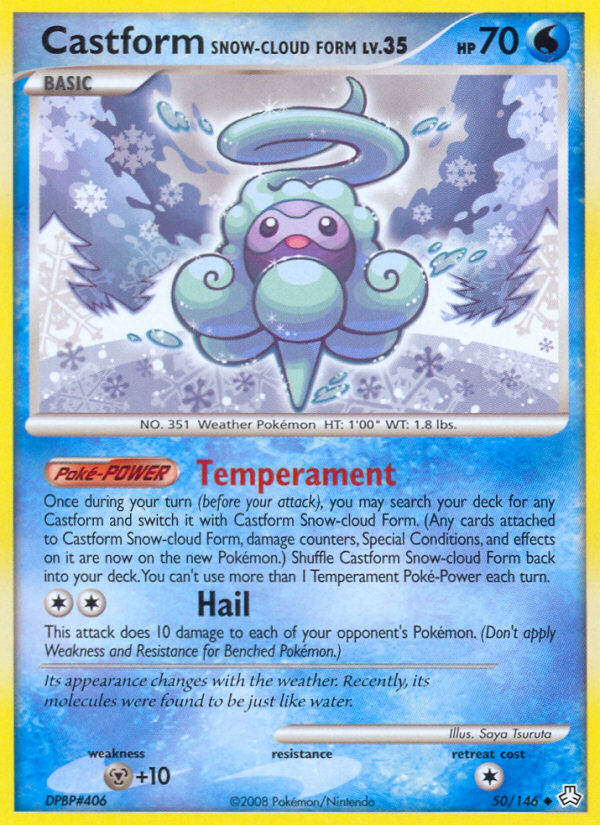 Castform Snow-cloud Form (50/146) [Diamond & Pearl: Legends Awakened] | Jomio and Rueliete's Cards and Comics