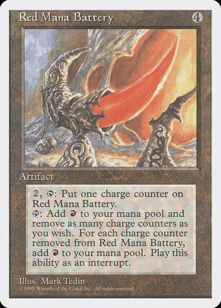 Red Mana Battery [Fourth Edition] | Jomio and Rueliete's Cards and Comics