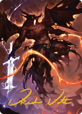 Balor Art Card (Gold-Stamped Signature) [Commander Legends: Battle for Baldur's Gate Art Series] | Jomio and Rueliete's Cards and Comics