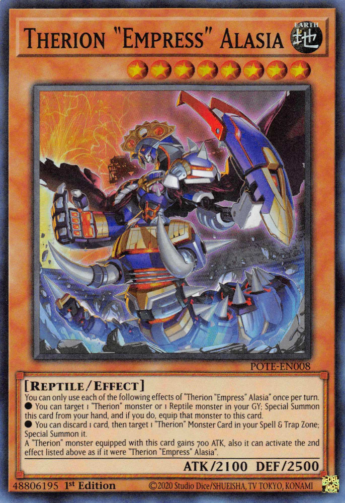 Therion Empress Alasia [POTE-EN008] Super Rare | Jomio and Rueliete's Cards and Comics