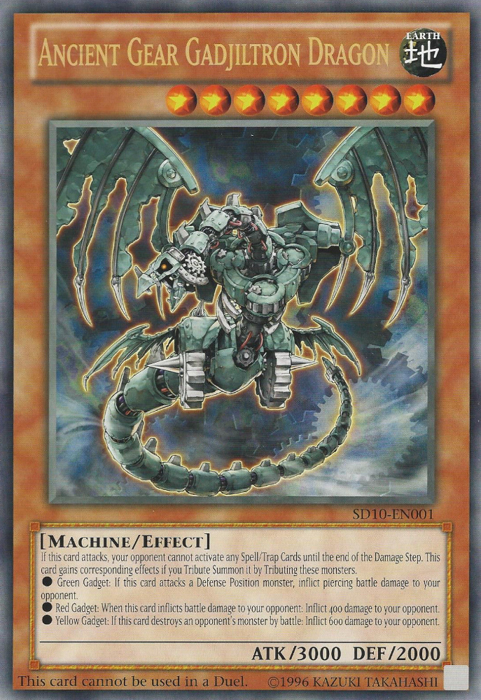 Ancient Gear Gadjiltron Dragon (Oversized) (Machine Madness) [SD10-EN001] Promo | Jomio and Rueliete's Cards and Comics
