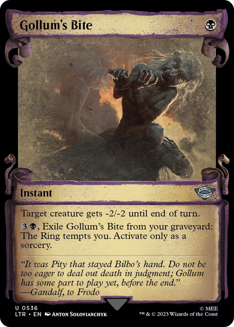 Gollum's Bite [The Lord of the Rings: Tales of Middle-Earth Showcase Scrolls] | Jomio and Rueliete's Cards and Comics