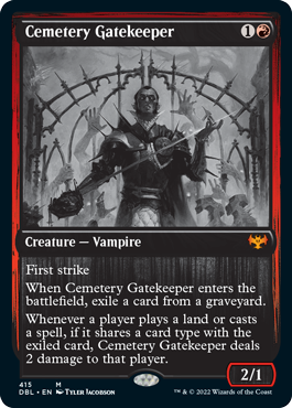 Cemetery Gatekeeper [Innistrad: Double Feature] | Jomio and Rueliete's Cards and Comics
