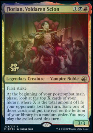 Florian, Voldaren Scion [Innistrad: Midnight Hunt Prerelease Promos] | Jomio and Rueliete's Cards and Comics