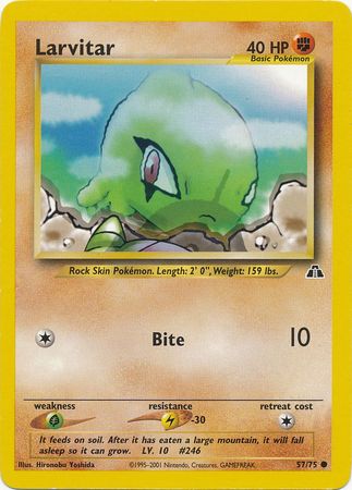 Larvitar (57/75) [Neo Discovery Unlimited] | Jomio and Rueliete's Cards and Comics