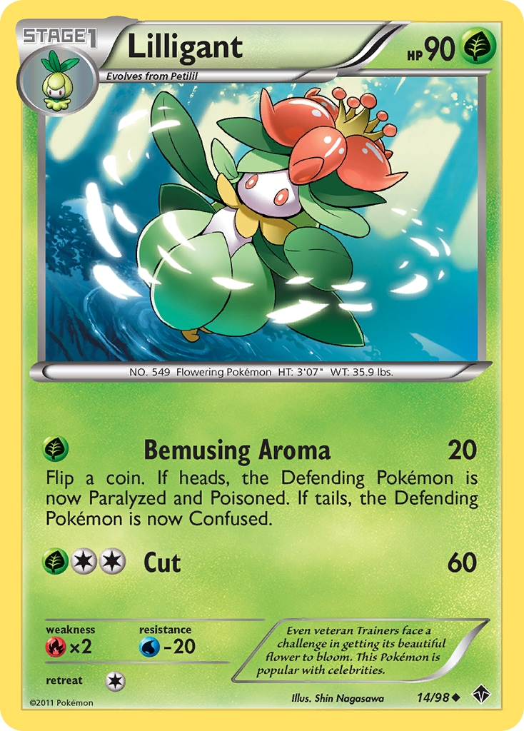 Lilligant (14/98) [Black & White: Emerging Powers] | Jomio and Rueliete's Cards and Comics