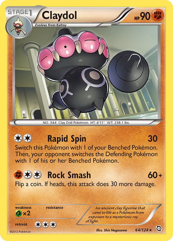 Claydol (64/124) [Black & White: Dragons Exalted] | Jomio and Rueliete's Cards and Comics