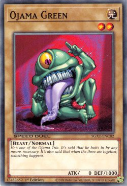Ojama Green [SGX1-ENC02] Common | Jomio and Rueliete's Cards and Comics