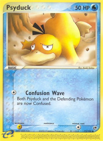 Psyduck (73/100) [EX: Sandstorm] | Jomio and Rueliete's Cards and Comics
