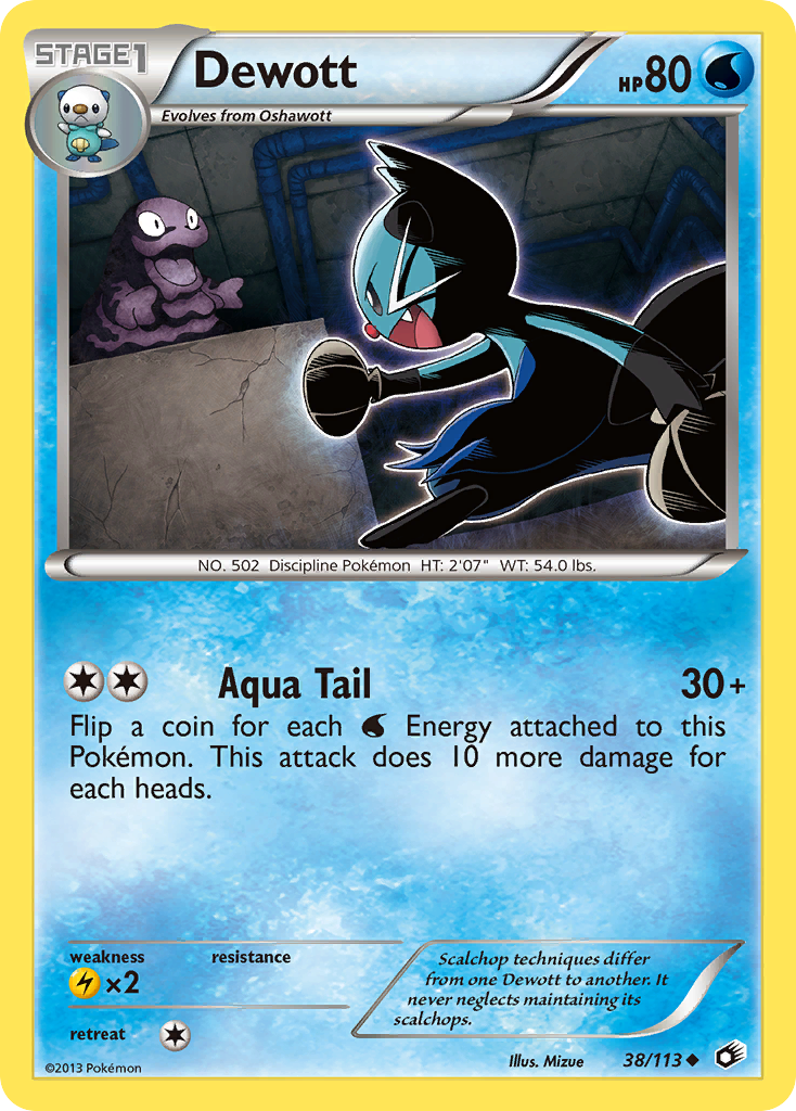 Dewott (38/113) [Black & White: Legendary Treasures] | Jomio and Rueliete's Cards and Comics