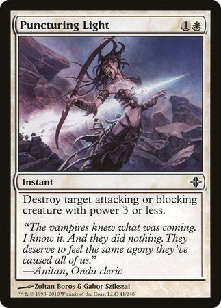 Puncturing Light [Rise of the Eldrazi] | Jomio and Rueliete's Cards and Comics