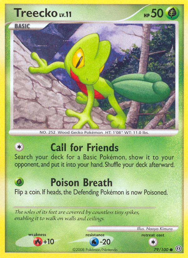 Treecko (79/100) [Diamond & Pearl: Stormfront] | Jomio and Rueliete's Cards and Comics