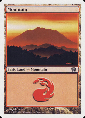 Mountain (345) [Eighth Edition] | Jomio and Rueliete's Cards and Comics