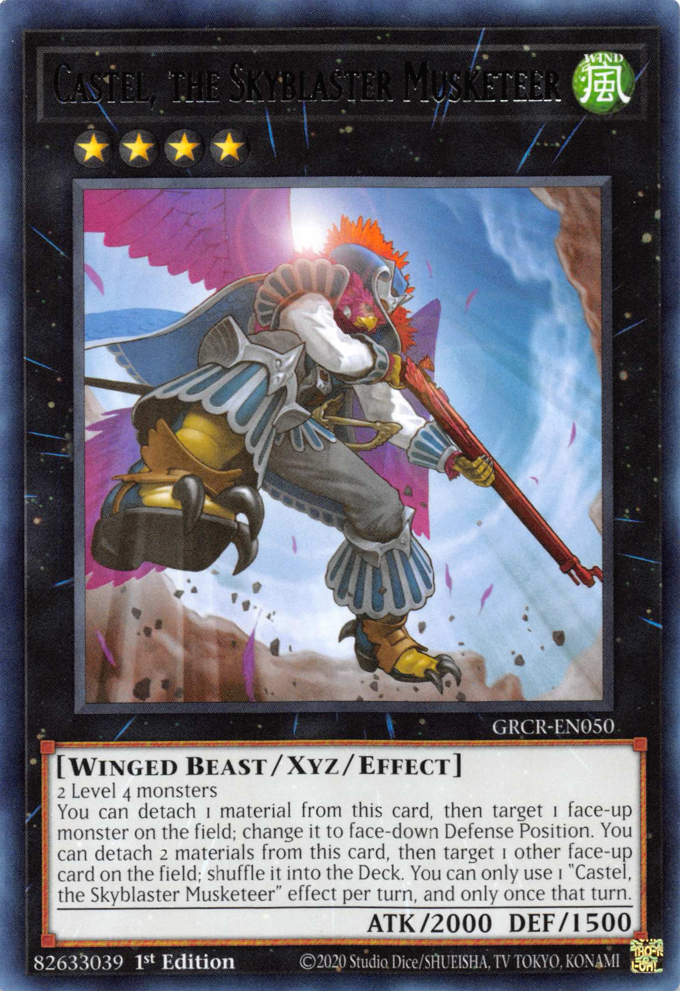 Castel, the Skyblaster Musketeer [GRCR-EN050] Rare | Jomio and Rueliete's Cards and Comics