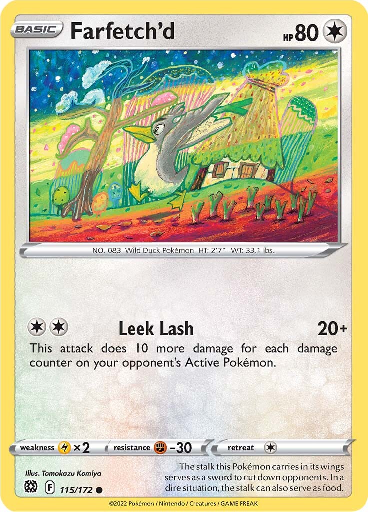 Farfetch'd (115/172) [Sword & Shield: Brilliant Stars] | Jomio and Rueliete's Cards and Comics