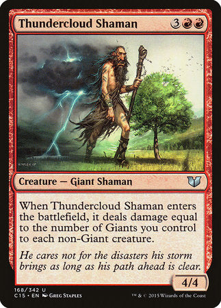 Thundercloud Shaman [Commander 2015] | Jomio and Rueliete's Cards and Comics