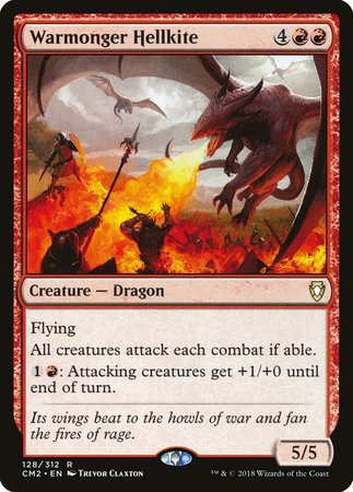 Warmonger Hellkite [Commander Anthology Volume II] | Jomio and Rueliete's Cards and Comics