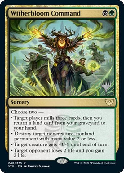 Witherbloom Command (Promo Pack) [Strixhaven: School of Mages Promos] | Jomio and Rueliete's Cards and Comics