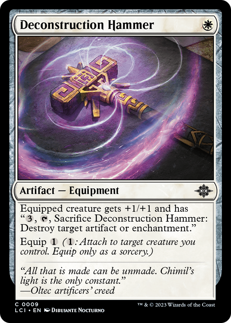 Deconstruction Hammer [The Lost Caverns of Ixalan] | Jomio and Rueliete's Cards and Comics