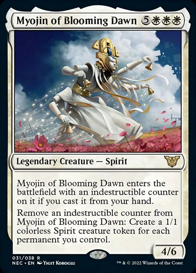 Myojin of Blooming Dawn [Kamigawa: Neon Dynasty Commander] | Jomio and Rueliete's Cards and Comics