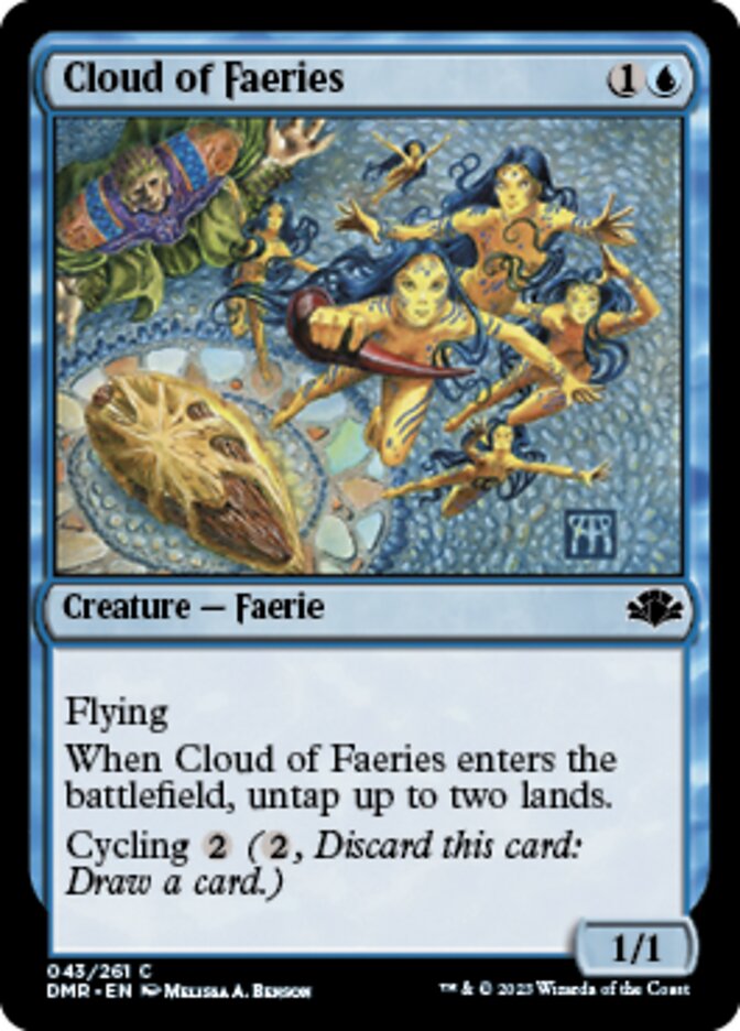 Cloud of Faeries [Dominaria Remastered] | Jomio and Rueliete's Cards and Comics