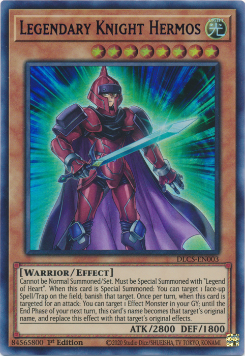 Legendary Knight Hermos (Purple) [DLCS-EN003] Ultra Rare | Jomio and Rueliete's Cards and Comics