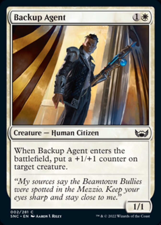 Backup Agent [Streets of New Capenna] | Jomio and Rueliete's Cards and Comics