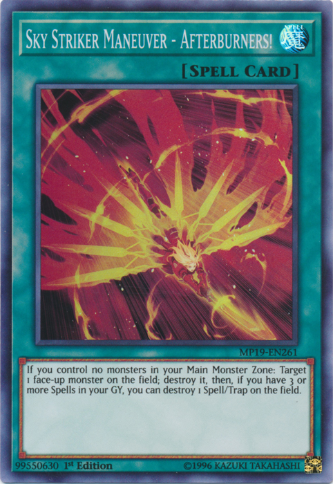 Sky Striker Maneuver - Afterburners! [MP19-EN261] Super Rare | Jomio and Rueliete's Cards and Comics