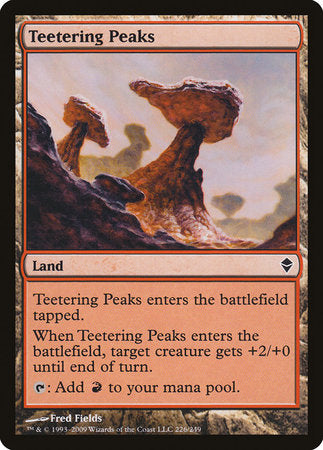Teetering Peaks [Zendikar] | Jomio and Rueliete's Cards and Comics