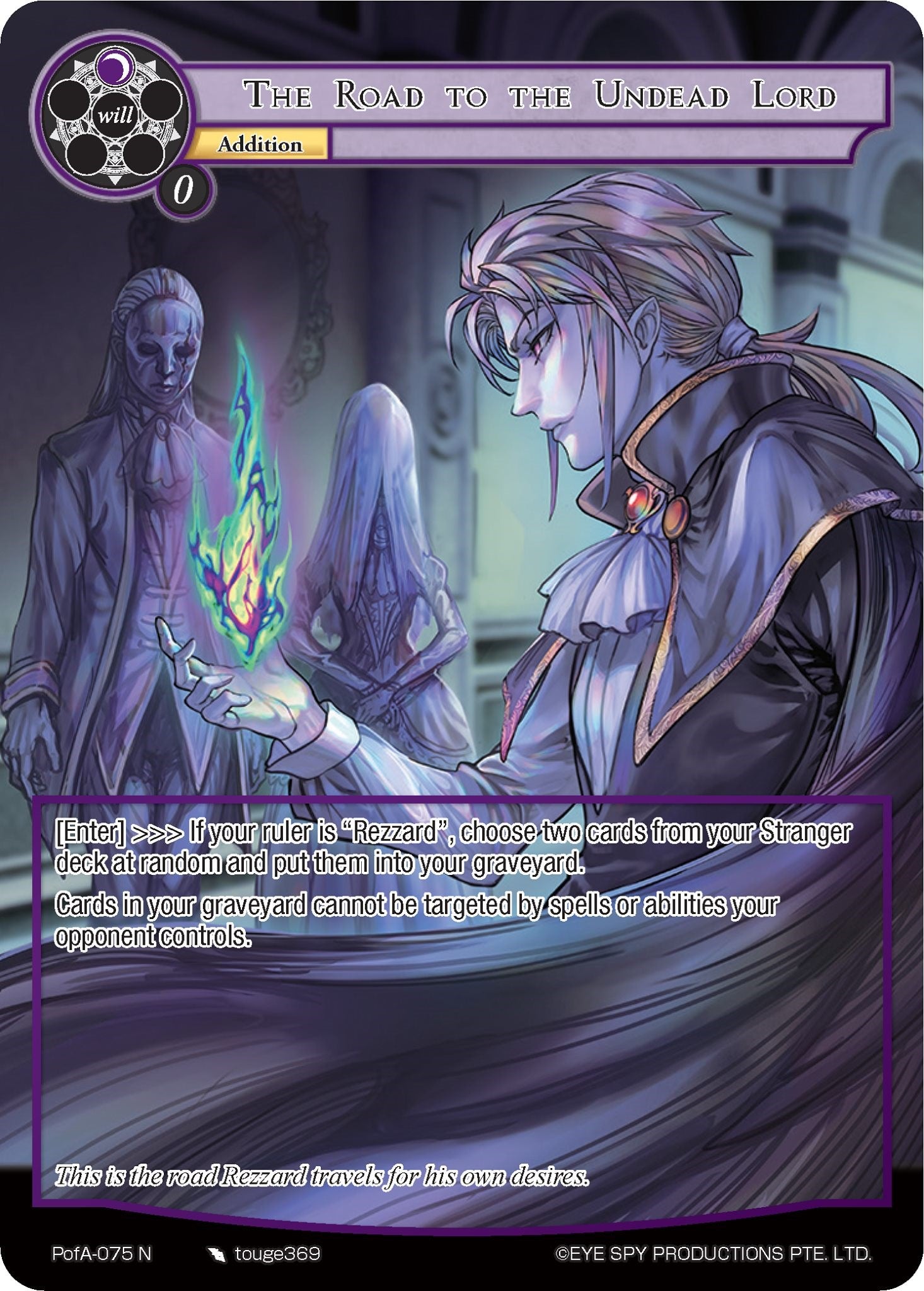 The Road to the Undead Lord (Full Art) (PofA-075) [Alice Origin IV: Prologue of Attoractia] | Jomio and Rueliete's Cards and Comics