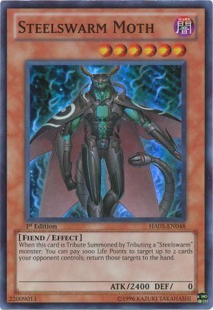 Steelswarm Moth [HA05-EN048] Super Rare | Jomio and Rueliete's Cards and Comics
