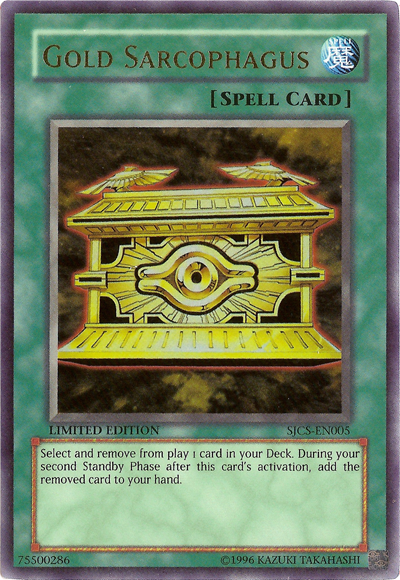 Gold Sarcophagus [SJCS-EN005] Super Rare | Jomio and Rueliete's Cards and Comics