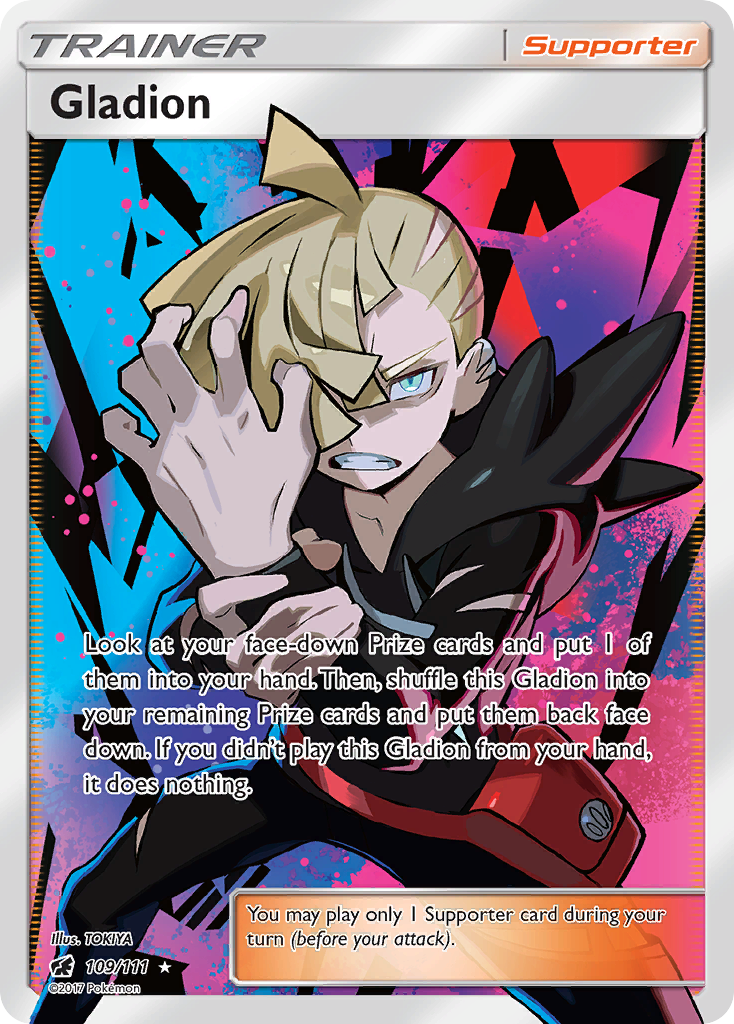 Gladion (109/111) [Sun & Moon: Crimson Invasion] | Jomio and Rueliete's Cards and Comics