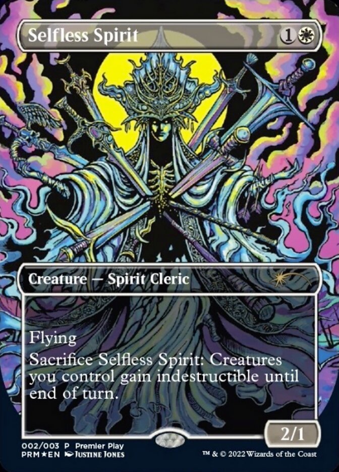 Selfless Spirit (Borderless Alternate-Art) [Regional Championship Qualifiers 2022] | Jomio and Rueliete's Cards and Comics