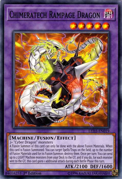 Chimeratech Rampage Dragon [LED3-EN019] Common | Jomio and Rueliete's Cards and Comics